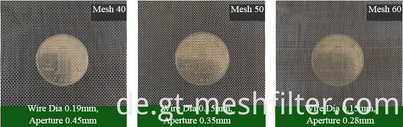 12 x 64 Mesh einfache umgekehrte niederländische Weave Edelstahldraht -Mesh -Filtertuch für Kunststoff -Extruder